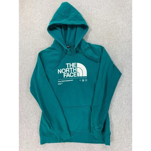 The North Face Half‎ Dome Hoodie Sweatshirt (Women's Small) Green - Picture 1 of 12